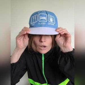 Eat Sleep Drink Adjustable Vintage Snapback Hat